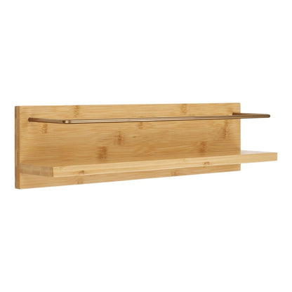 Bamboo Wall Shelf - Natural Finish
