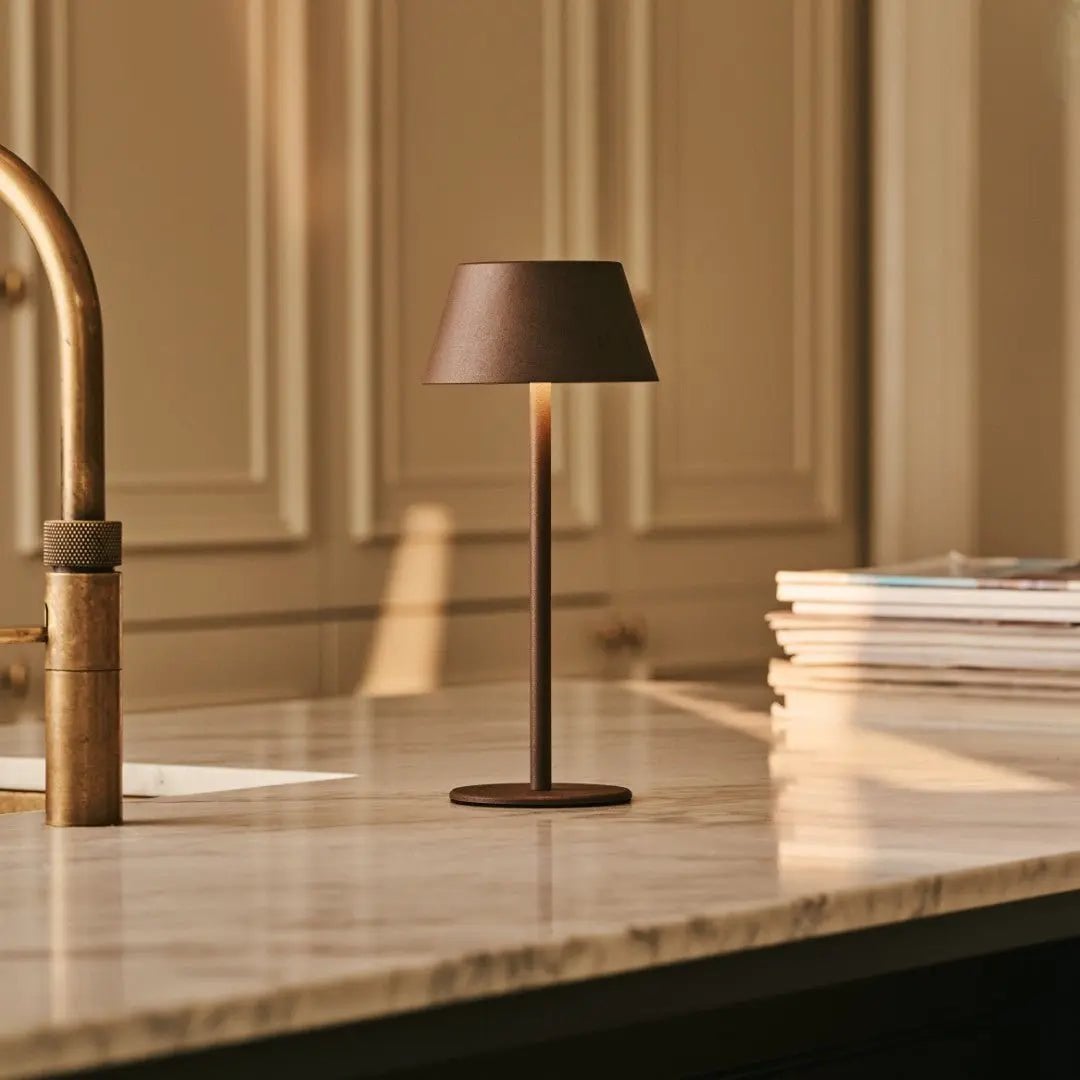 Milou Mocha Brown Table lamp without cable | Modern, Design & 3 Light modes