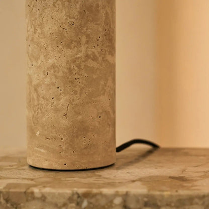 Travertine Table Lamp - Modern Accent Lamp with GU10 Light