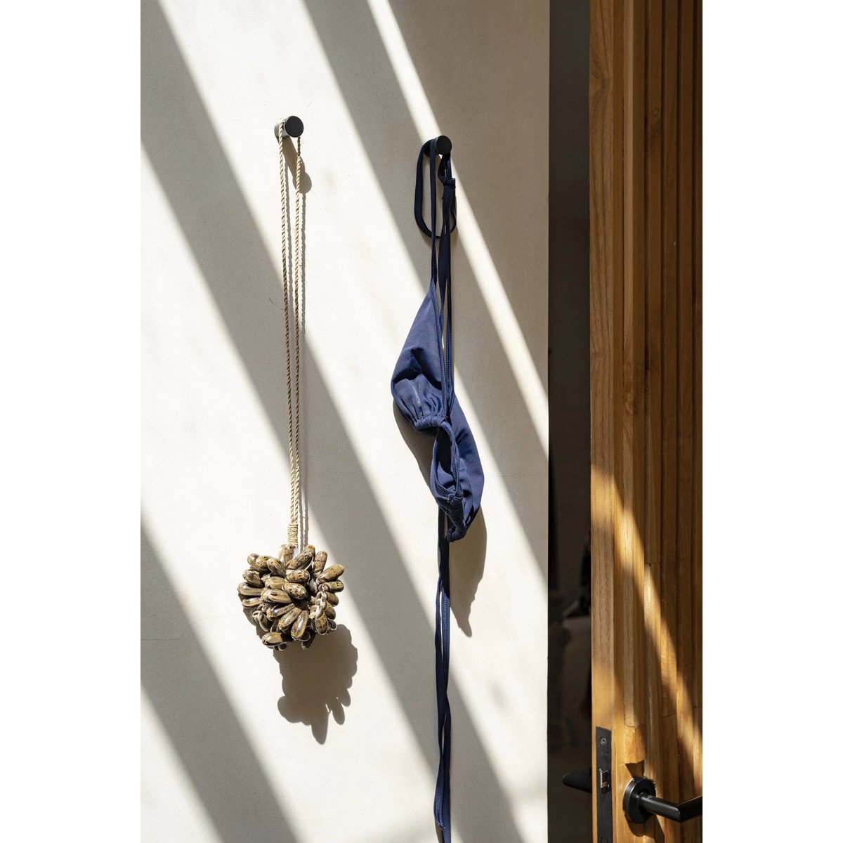 Cowrie Shell Tassel - Brown Coastal Decor