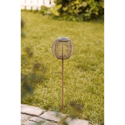 Carlisle Lamp, rechargeable with integrated solar panel, nature