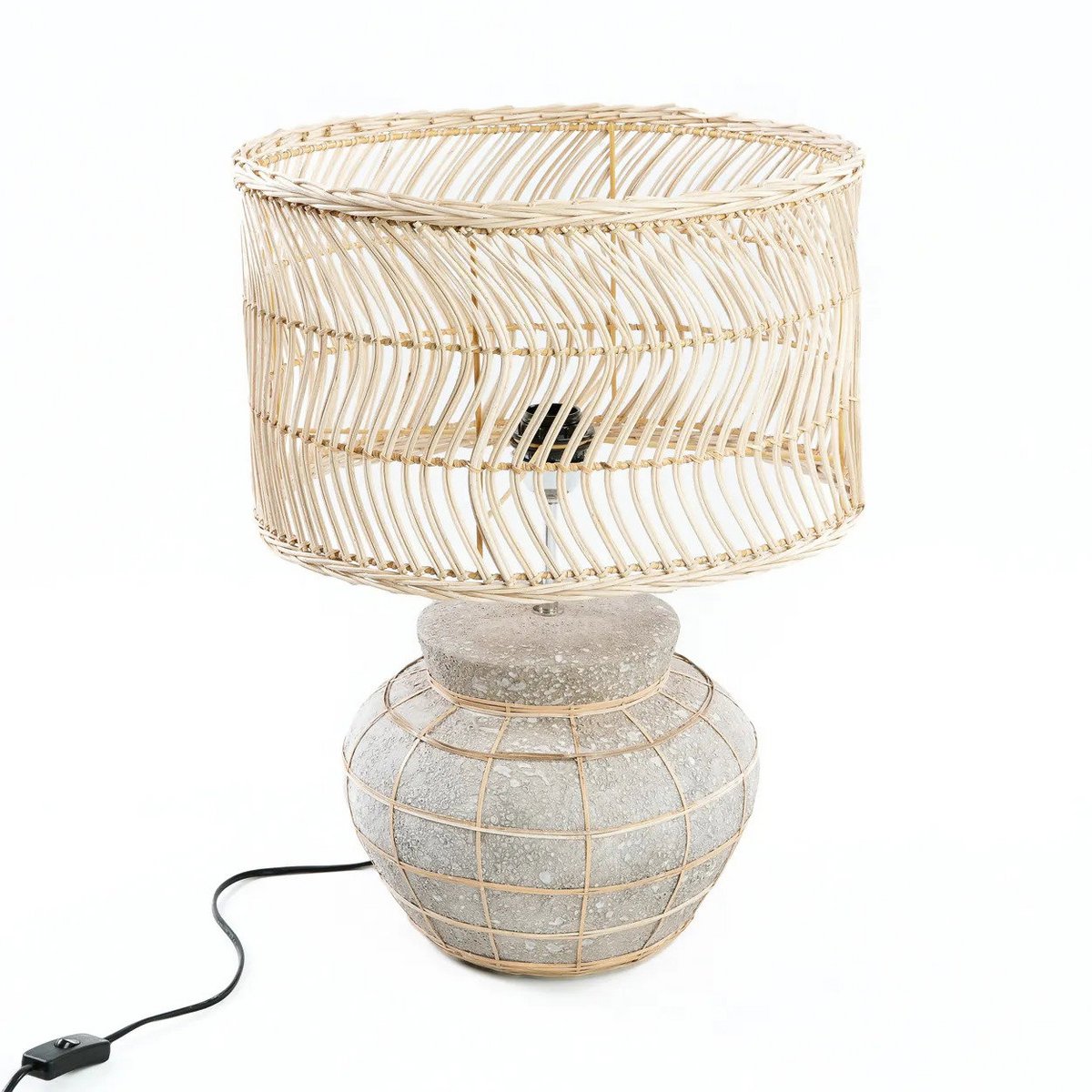 The Kythira Table Lamp - Natural Concrete