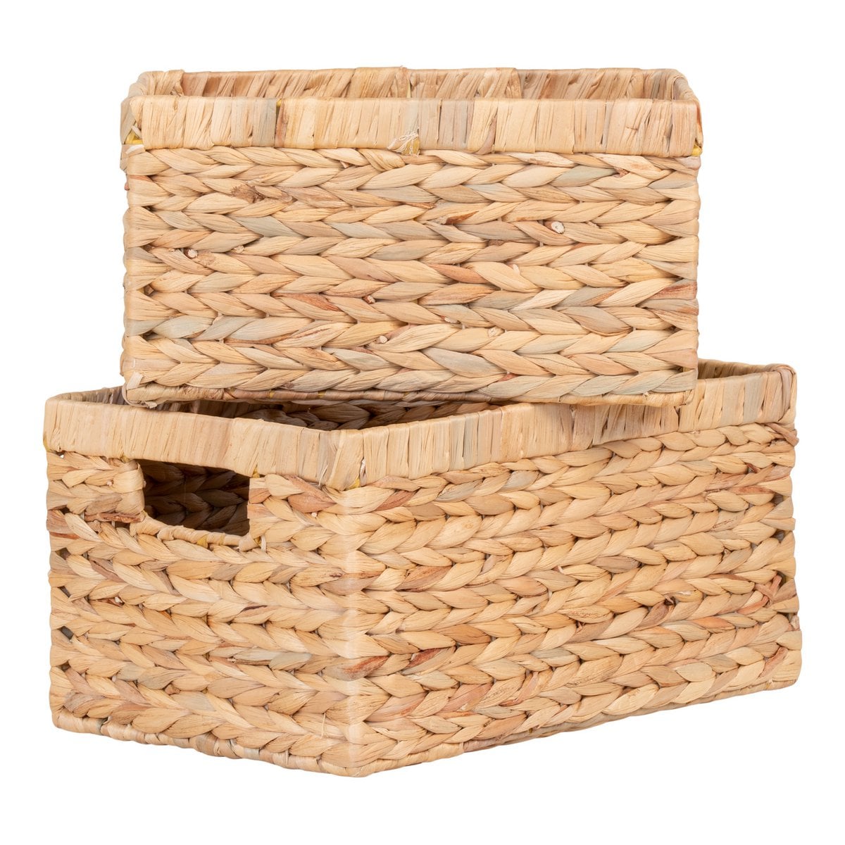 Passo Baskets - Natural, Water Hyacinth, Set of 2