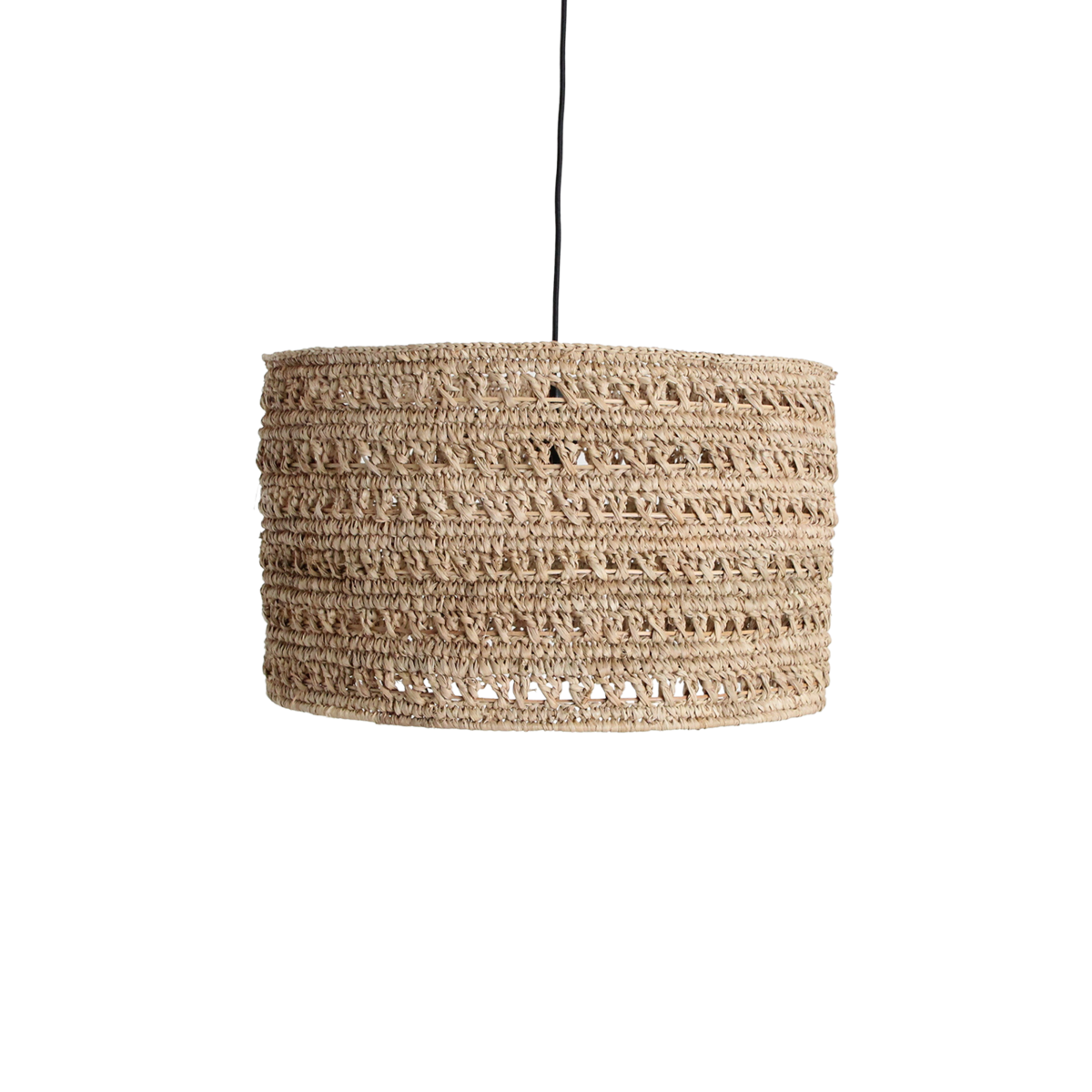 Seagrass Hanging Lamp - Natural Woven Pendant Light, Large