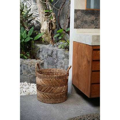 Banana Leaf Basket - Large Zigzag Storage Basket