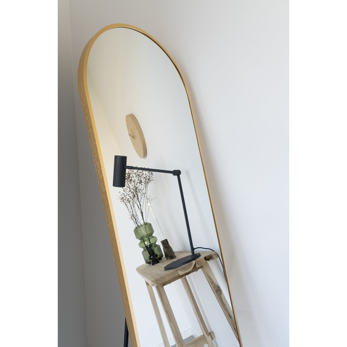 Wood Wall Clock Scandinavian Design - Nature Inspired, Ø30 cm