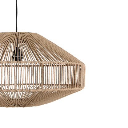 Natural Rope Pendant Light - Linea Gem Hanging Lamp