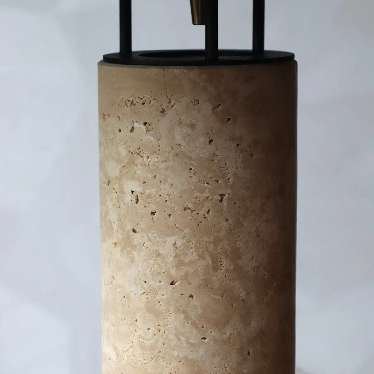 Travertine Table Lamp - Modern Accent Lamp with GU10 Light