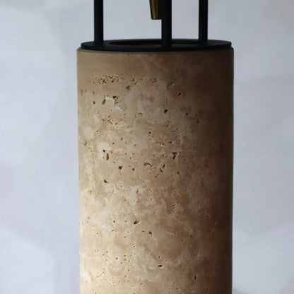 Travertine Table Lamp - Modern Accent Lamp with GU10 Light