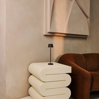 Vondel Mini Mocha Brown Cordless Lamp | Dimmable & Perfect for Hospitality Industry