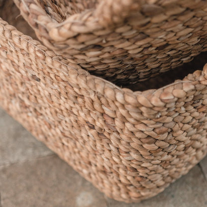 Cesta de Jacinto de Agua - Almacenamiento Artesanal de Tanimbar