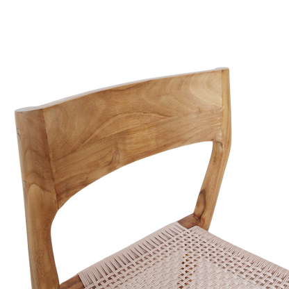 Freya Garden chair Natural - Dark teak