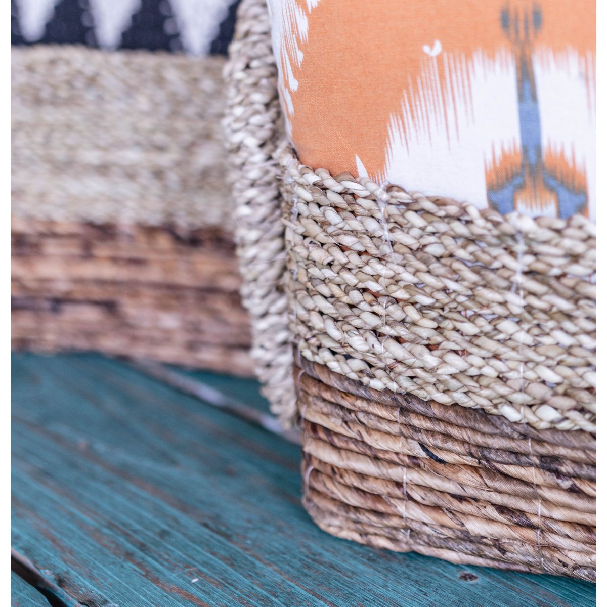 Seagrass Banana Fiber Storage Basket – Handwoven Decorative Basket, 2 Sizes