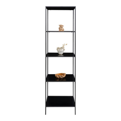 Vita Shelf - black, steel, 51x36x170cm
