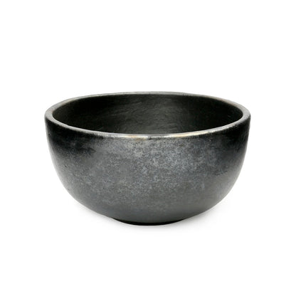 Black Decorative Bowl - Medium Burnt Finish Nordic Style