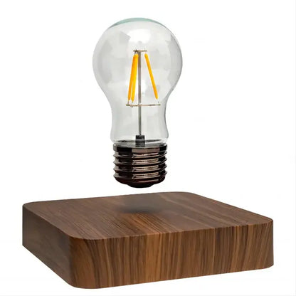 Floating Bulb Lamp | Natural Wood Socket