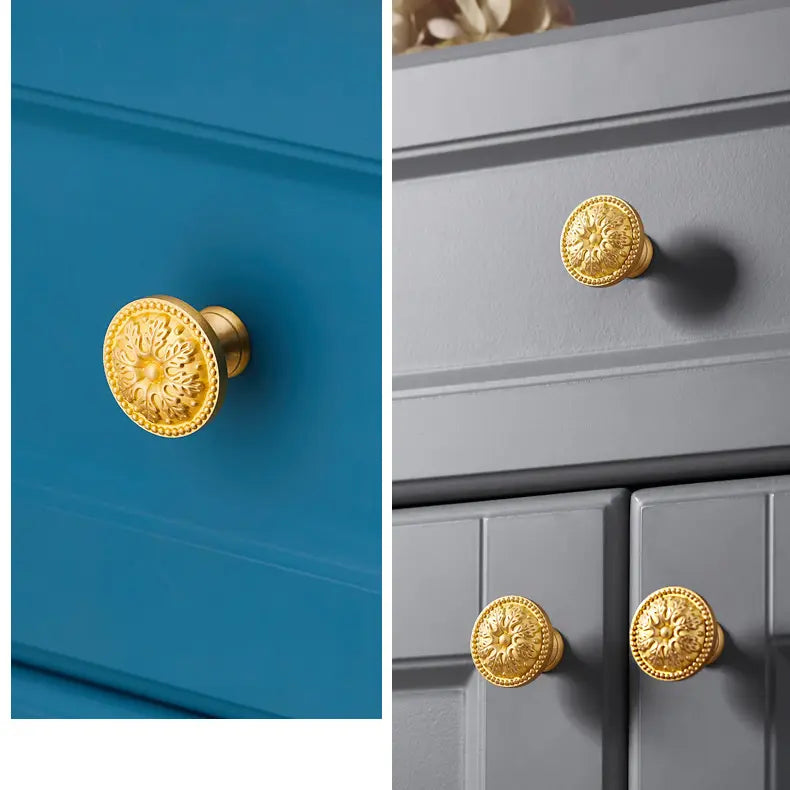 Brass Cabinet Knob – Gold Finish, Luxury Hardware | sitezone test 02