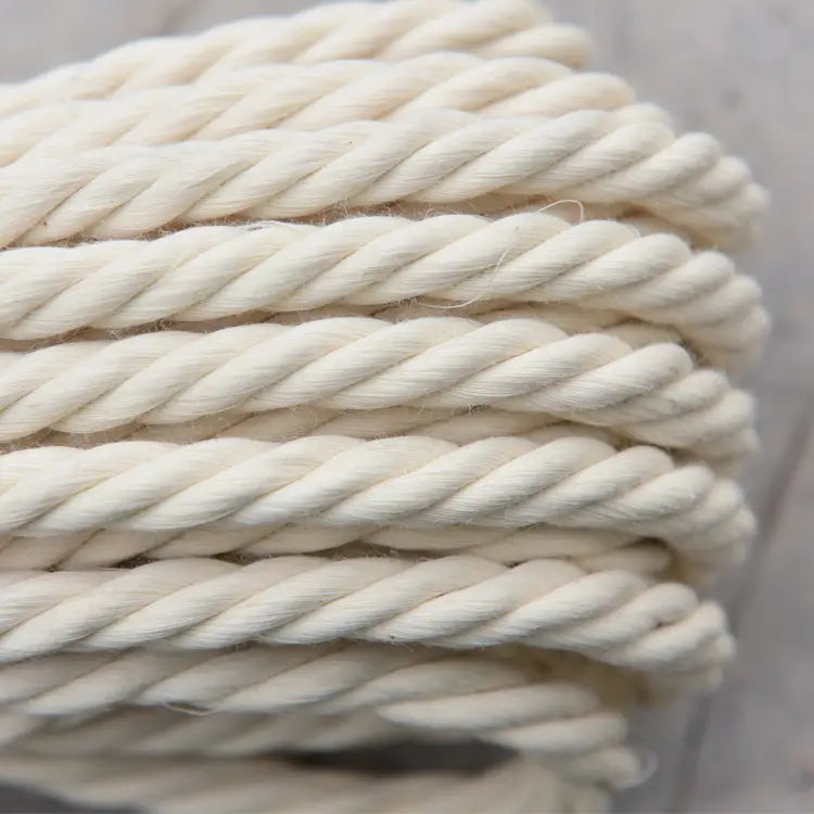 Macrame Cord - Beige Cotton Rope for DIY Boho Decor