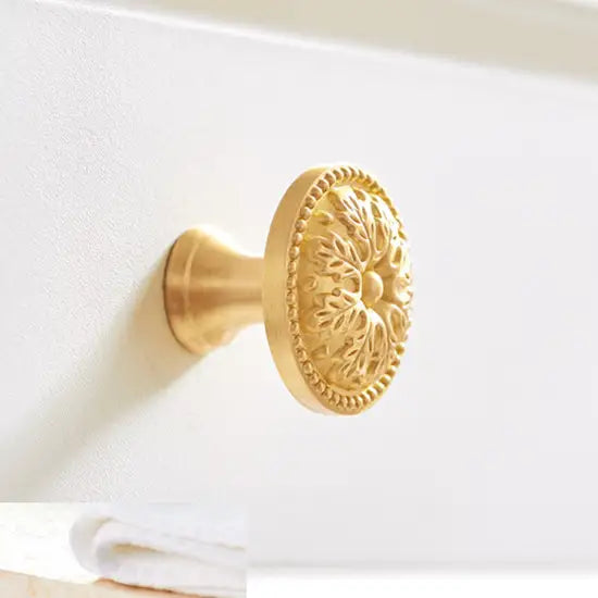 Brass Cabinet Knob – Gold Finish, Luxury Hardware | sitezone test 02