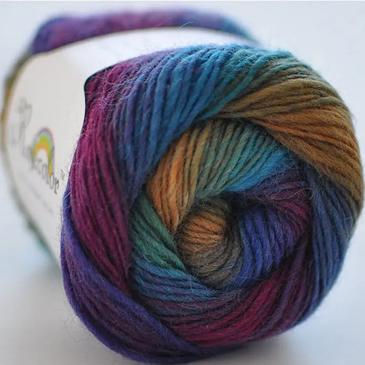 Rainbow Wool Yarn – Soft & Colorful for Knitting & Crochet