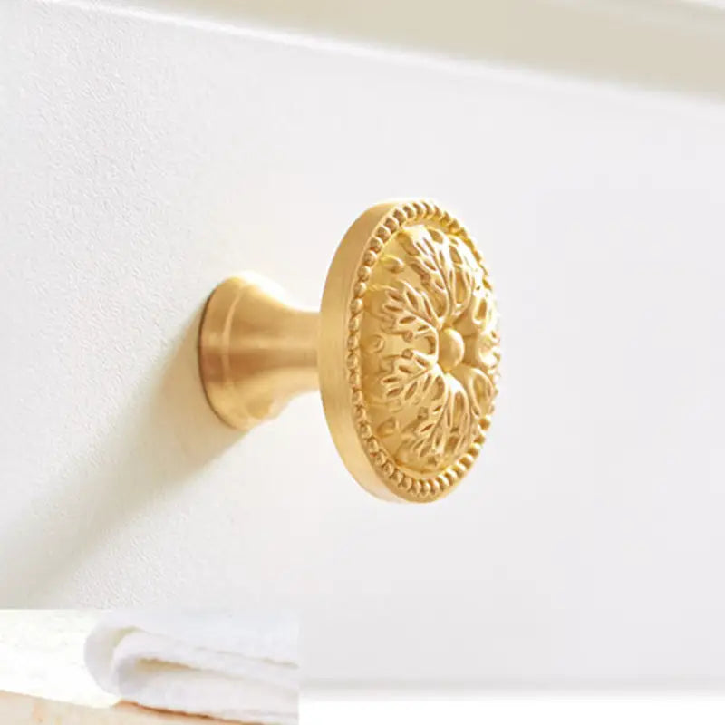 Brass Cabinet Knob – Gold Finish, Luxury Hardware | sitezone test 02