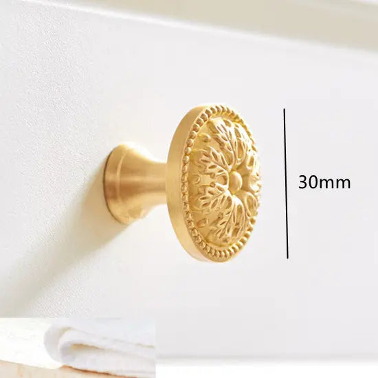 Brass Cabinet Knob – Gold Finish, Luxury Hardware | sitezone test 02