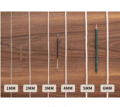 Macrame Cord - Beige Cotton Rope for DIY Boho Decor