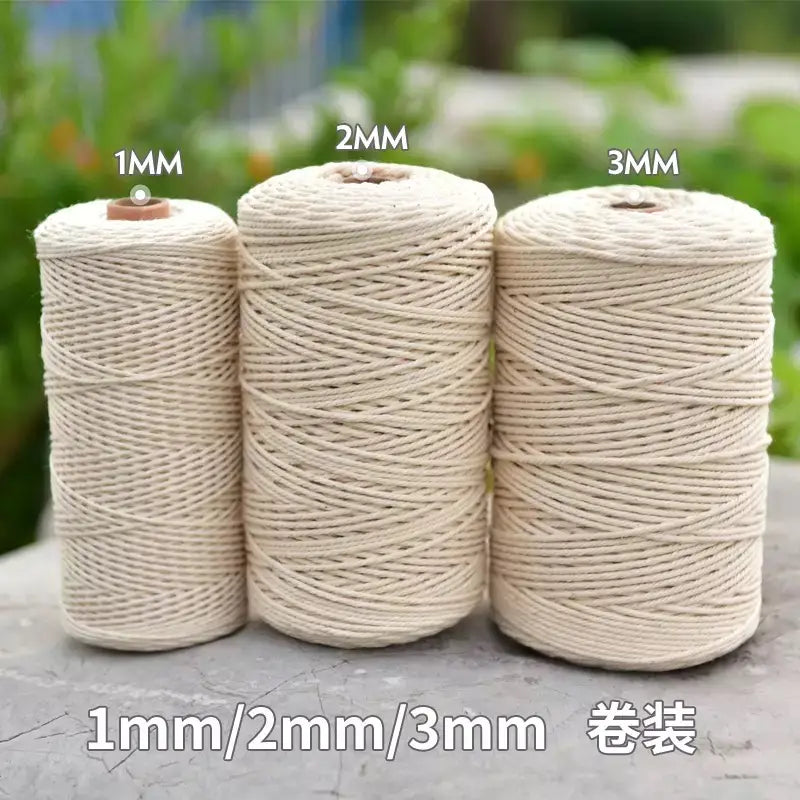 Macrame Cord – Beige Cotton Rope for DIY Boho Decor | sitezone test 02