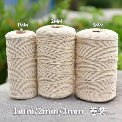 Macrame Cord – Beige Cotton Rope for DIY Boho Decor | sitezone test 02
