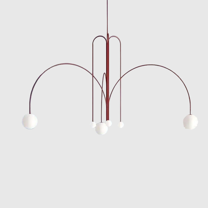 Geometric Glass Ball Chandelier - Modern Dining & Living Room