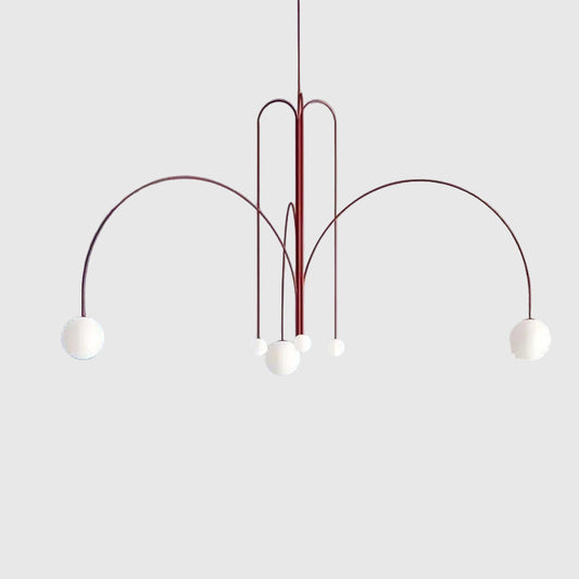 Geometric Glass Ball Chandelier - Modern Dining & Living Room