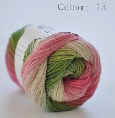 Rainbow Wool Yarn – Soft & Colorful for Knitting & Crochet