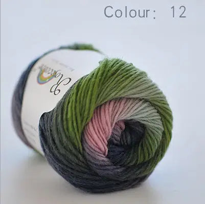 Rainbow Wool Yarn – Soft & Colorful for Knitting & Crochet