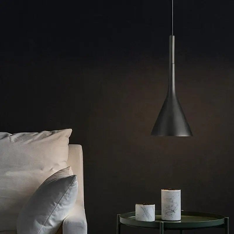 Modern Funnel Pendant Lights | Full Metal