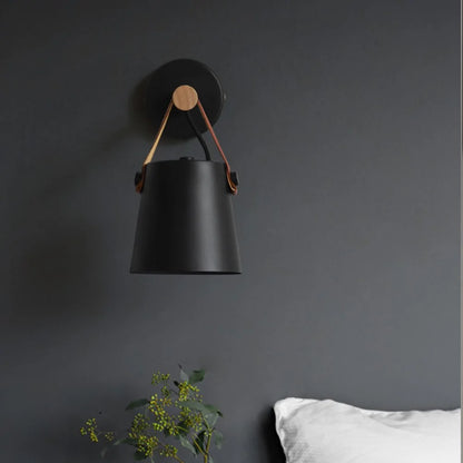 Minimalistic Bell Wall Lamp | Wood & Metal