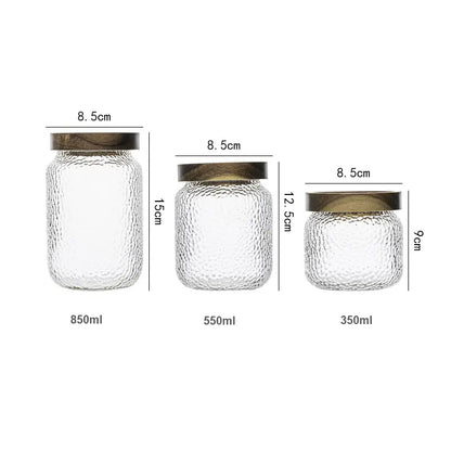 Airtight Glass Container | Glass & Wood