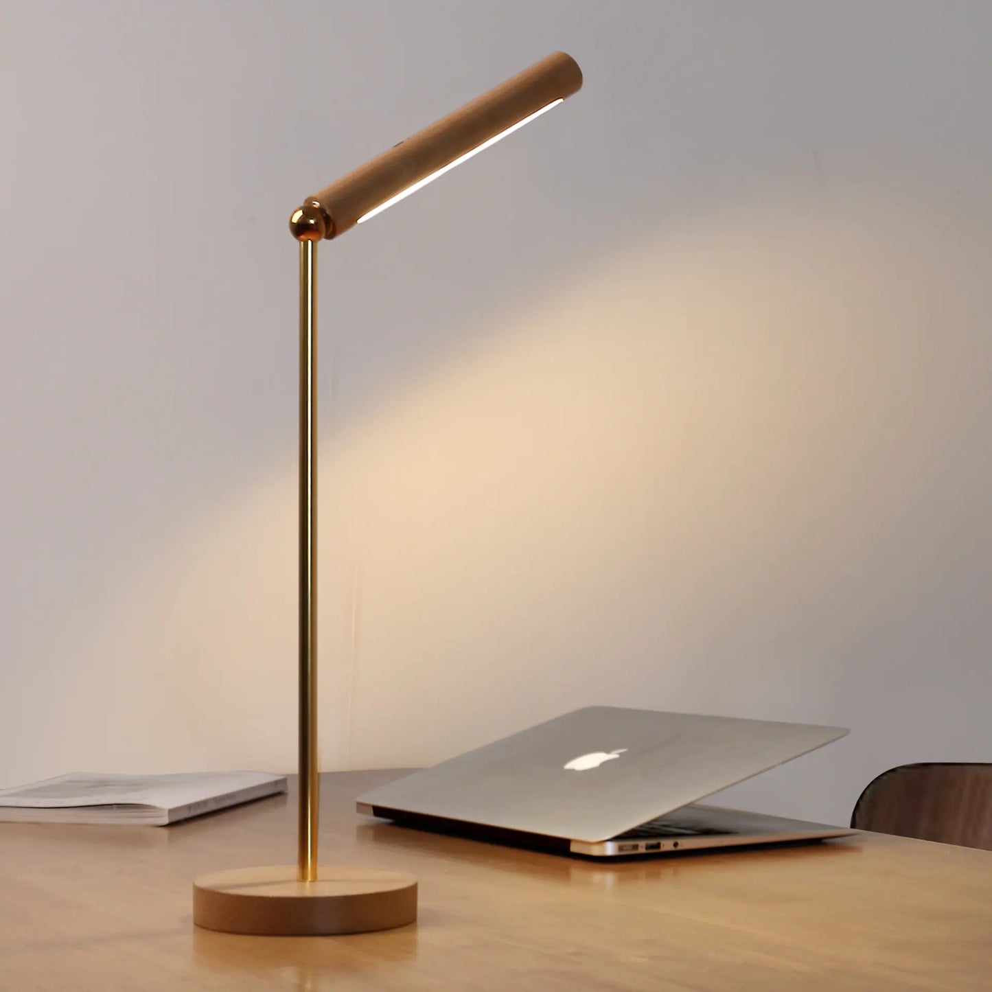 Minimalist Desk Lamp | Wood & Metal