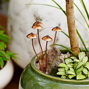 Metal Garden Stakes Set – Decorative Mushroom Stakes for Spring Outdoor Decor (1/2/3 Pack)