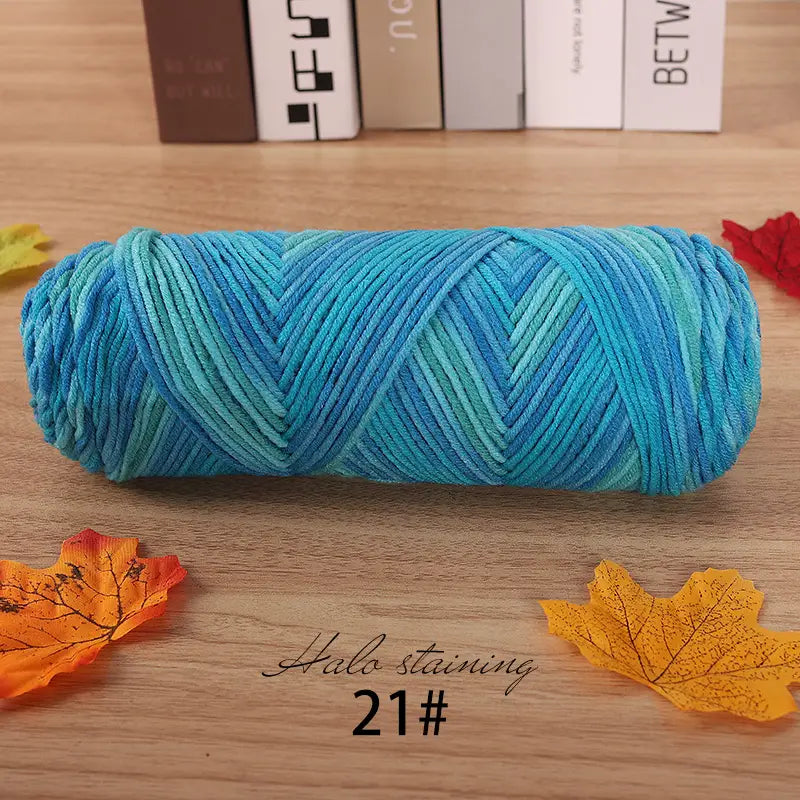 Dyed Milk Cotton Yarn - DIY Knitting & Crochet | sitezone test 02
