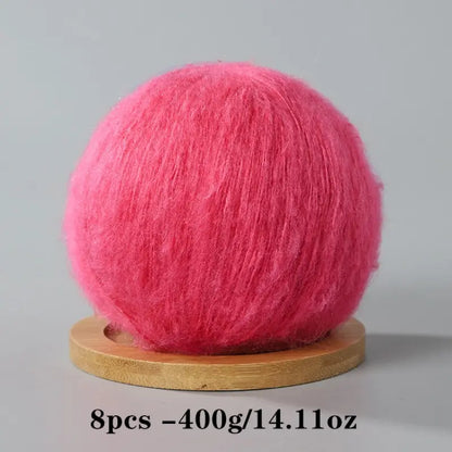 Mohair Yarn Set - Soft & Skin-Friendly for DIY Projects