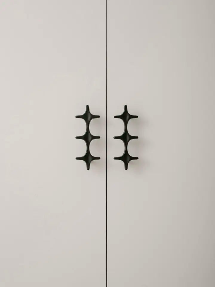 Minimalist Brass Cabinet Pulls - Modern Black Handles