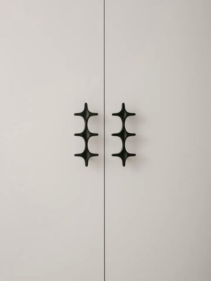 Minimalist Brass Cabinet Pulls - Modern Black Handles