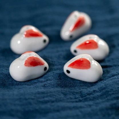 Hand-Painted Rabbit Pottery Beads - Unique Pendant Jewelry | sitezone test 02