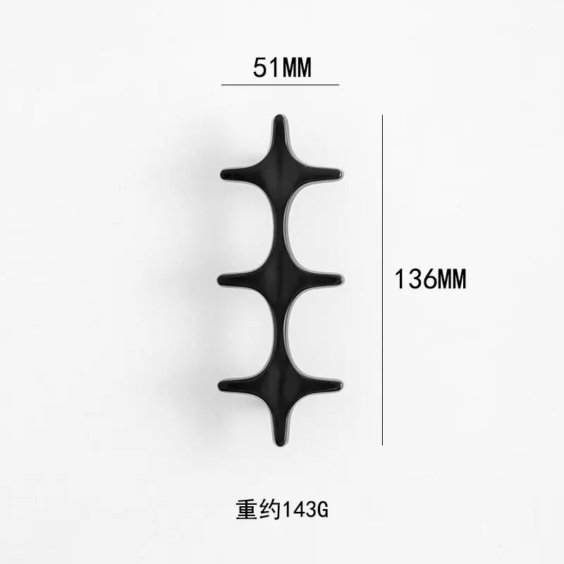 Minimalist Brass Cabinet Pulls - Modern Black Handles