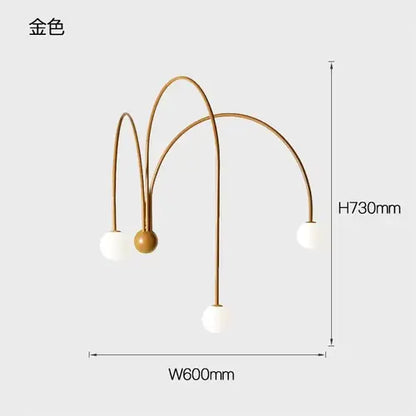 Geometric Glass Ball Chandelier - Modern Dining & Living Room