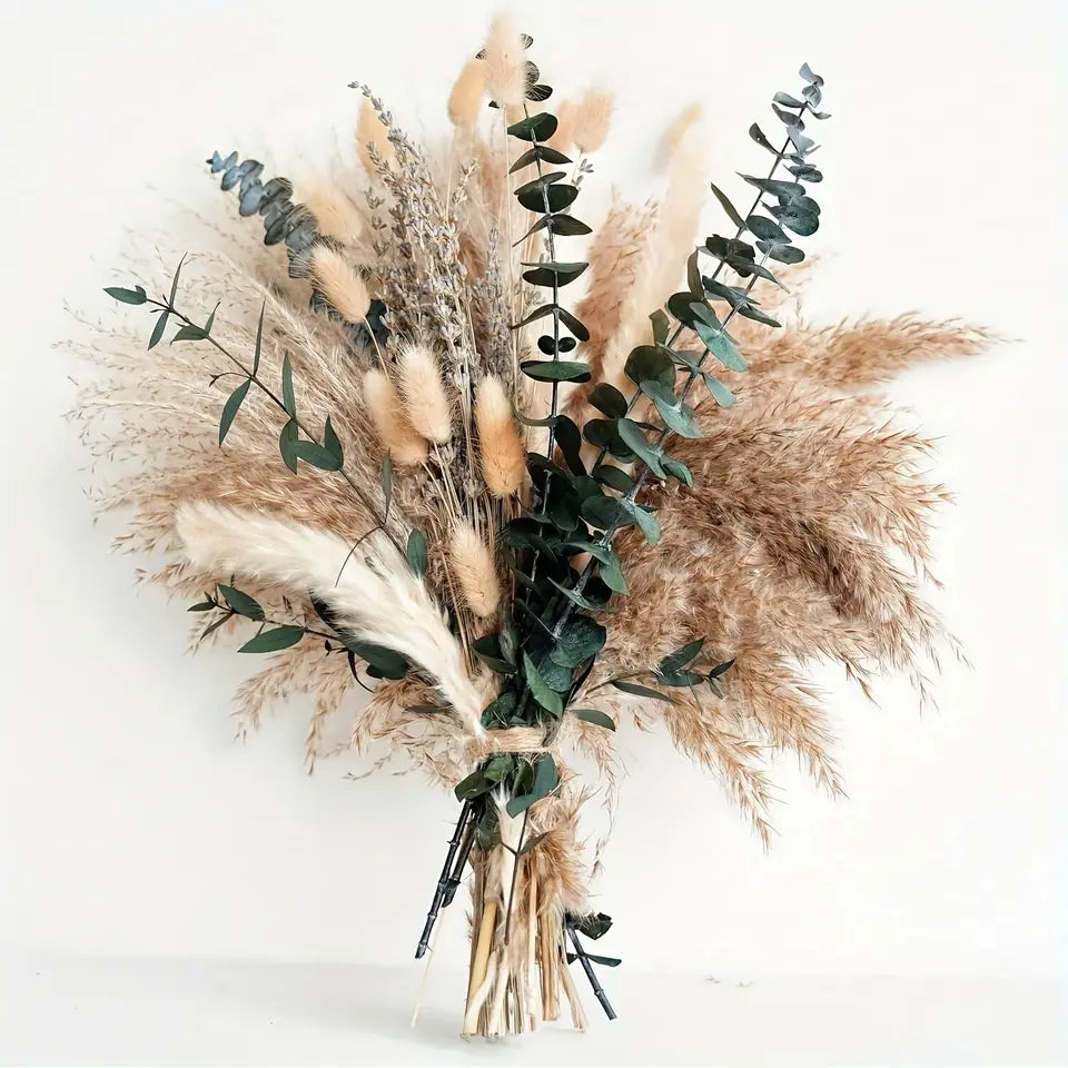 Dried Pampas Grass Bouquet – Boho Home Decor