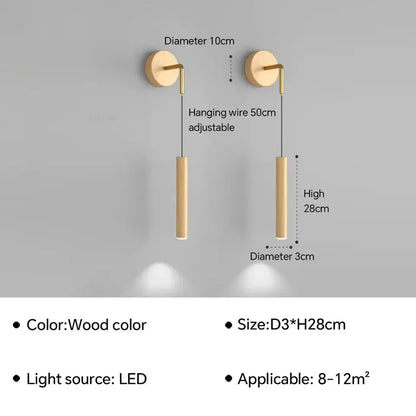 Modern LED Wall Sconce - Adjustable Reading Light