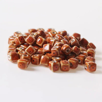 Square Ceramic Spacer Beads - Jewelry Making | sitezone test 02