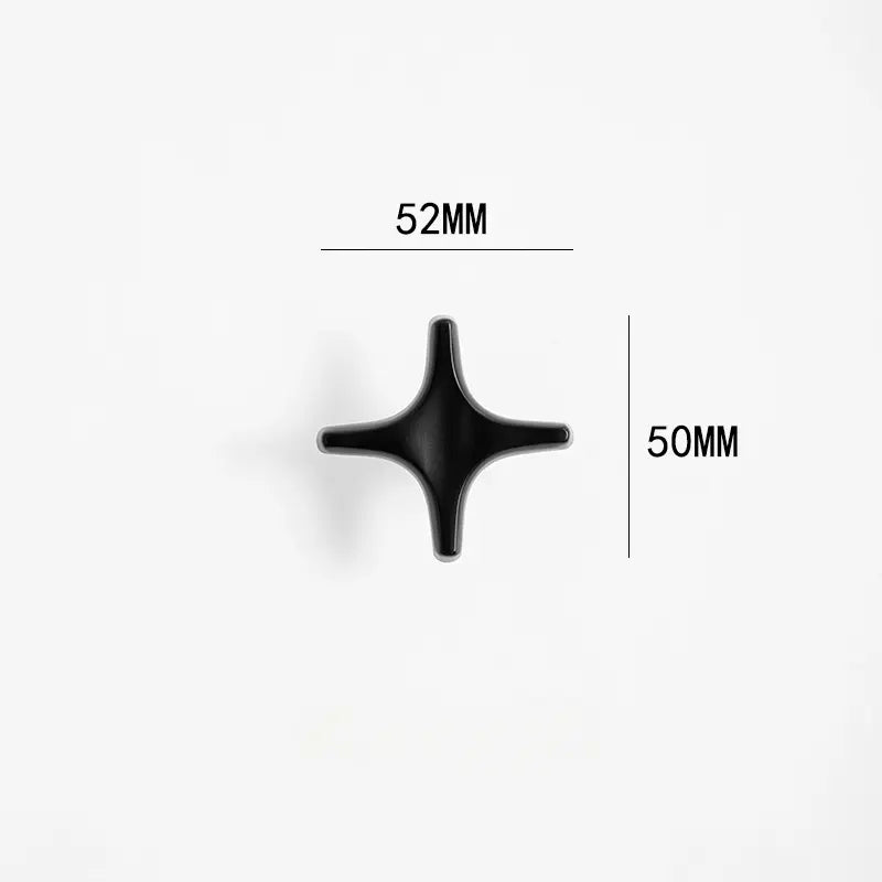 Minimalist Brass Cabinet Pulls - Modern Black Handles