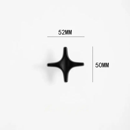 Minimalist Brass Cabinet Pulls - Modern Black Handles
